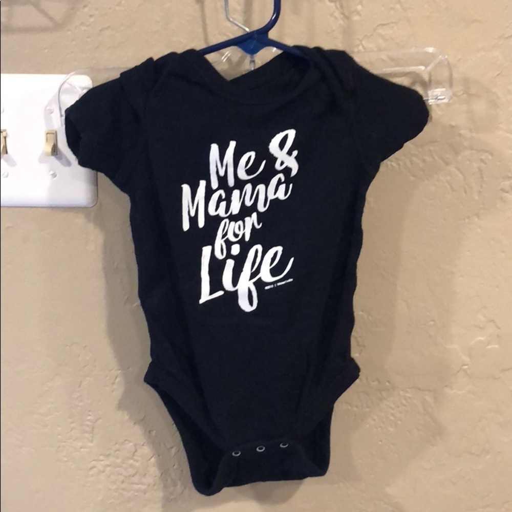 Me & mama for life onesie